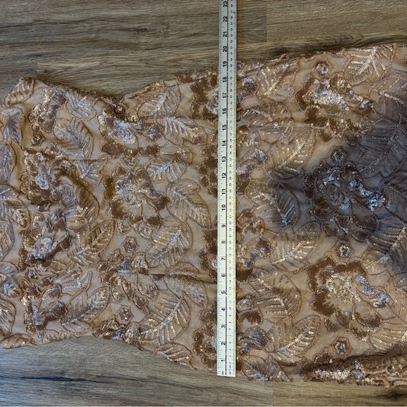 Alex Evenings - Rose Gold Sequin Cocktail Dress - Size 12 - Picture 8 of 8